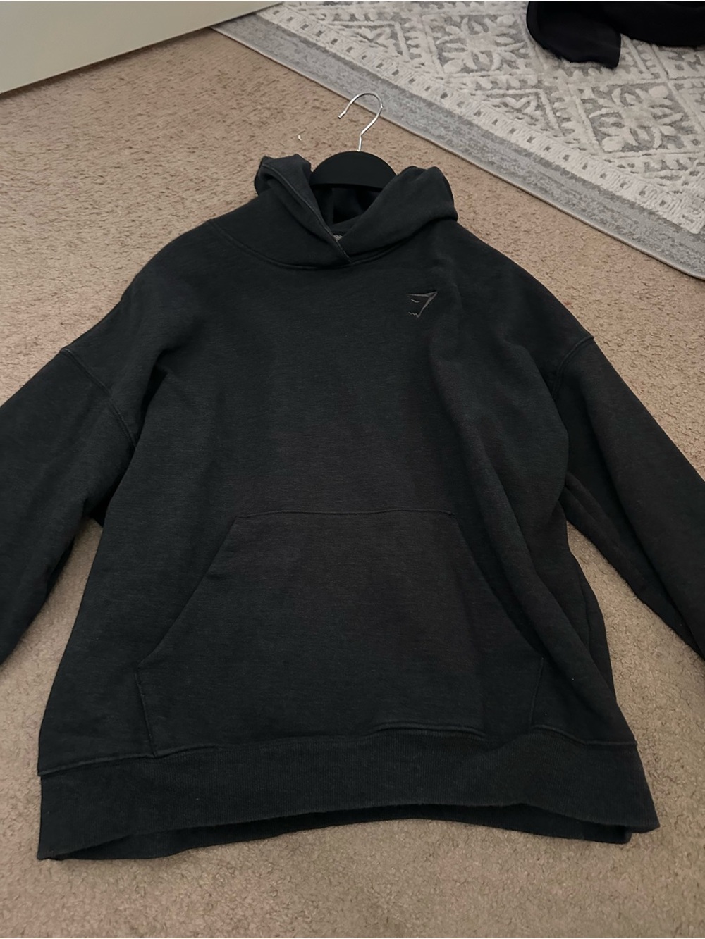 Gymshark women’s Black Pullover Hoodie with Subtle Logo
